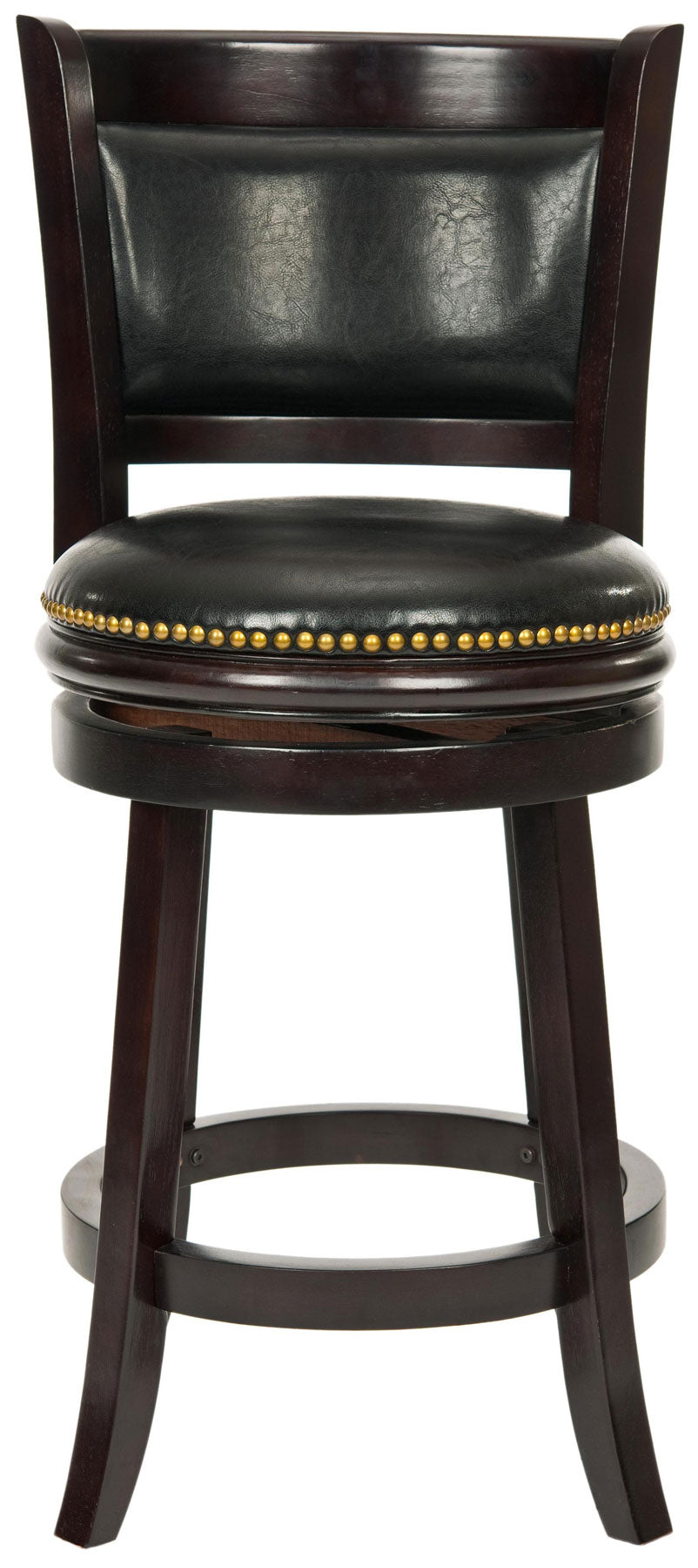  Safavieh Brockway Swivel Counter Stool - Cappuccino/Black - Bonton