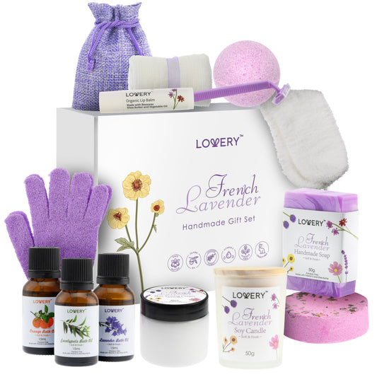 French Lavender Handmade Gift Box, 18 Pieces