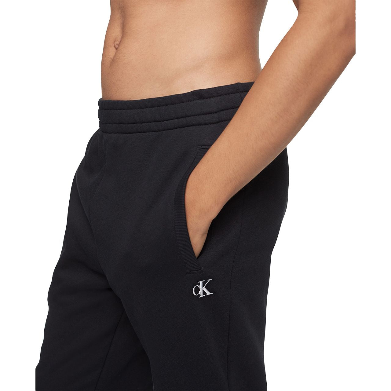  Calvin Klein Archive Logo Fleece Jogger - Beacon Blue - Bonton