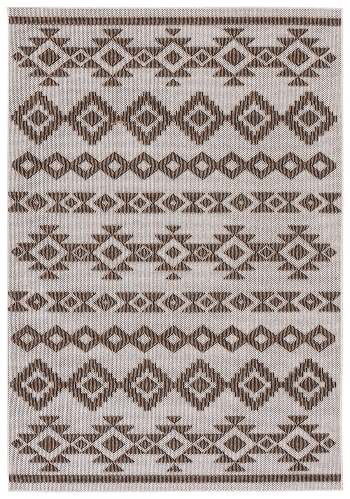  Safavieh Global 210 Indoor / Outdoor Rug - Grey / Beige - Bonton