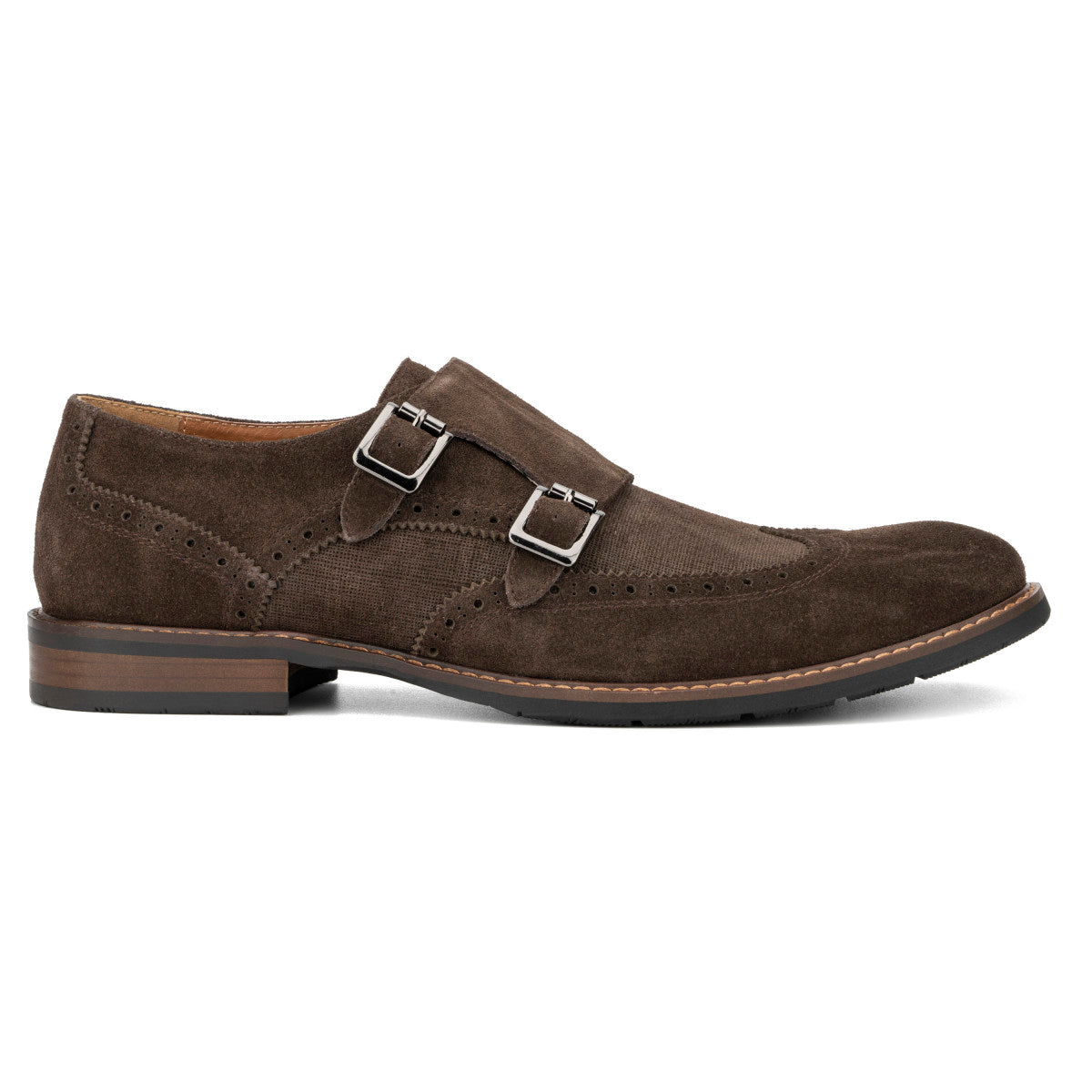  Vintage Foundry Co. Men's Cooper Monk Strap - Brown - Bonton