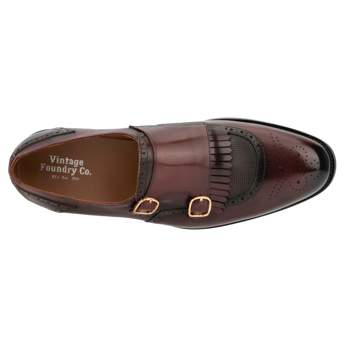  Vintage Foundry Co. Bolton Men's Monk Shoe - Brown - Bonton