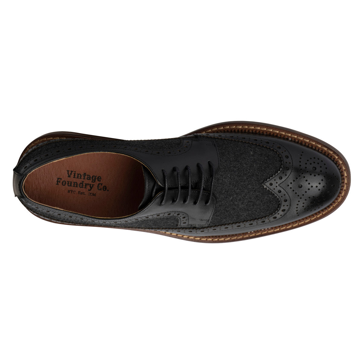  Vintage Foundry Co. Men's Garret Oxford - Black - Bonton