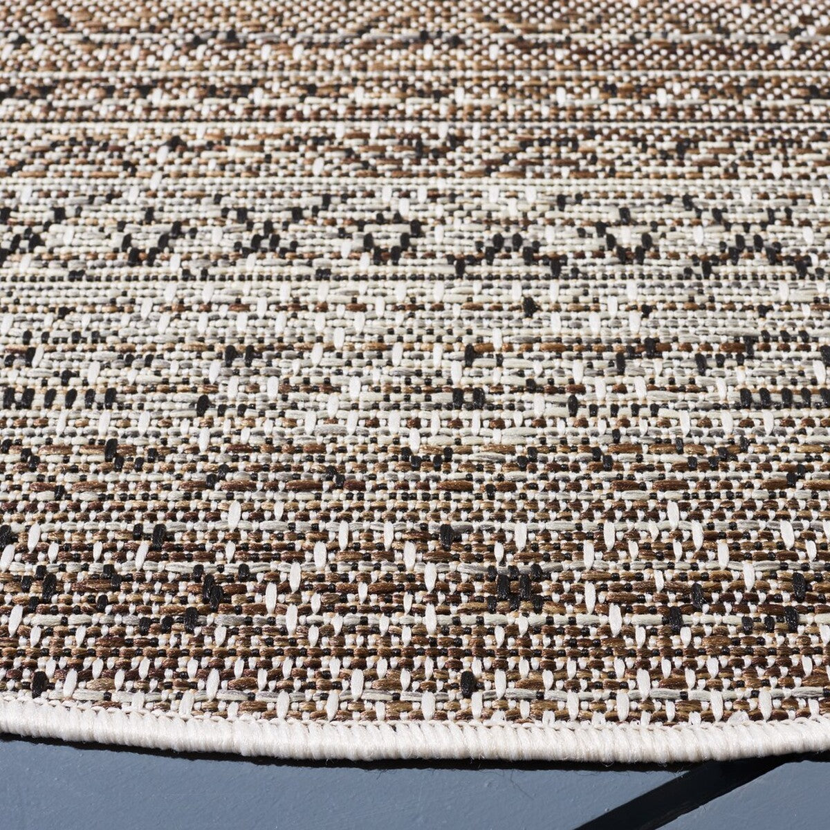  Safavieh Havana 350 Indoor / Outdoor Rug - Light Brown / Ivory - Bonton