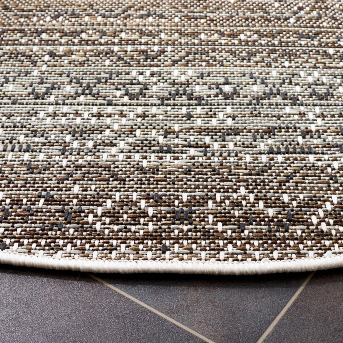  Safavieh Havana 350 Indoor / Outdoor Rug - Light Brown / Ivory - Bonton