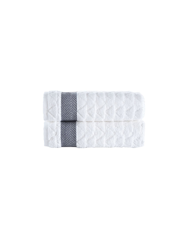 Herringbone 2 Piece Hand Towel Set