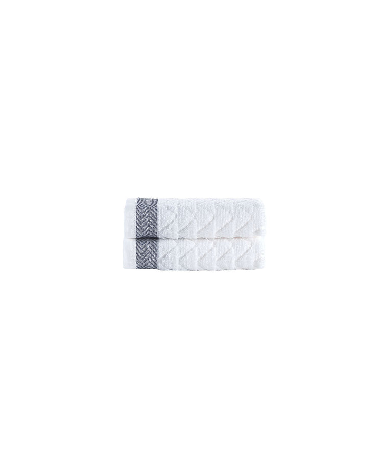 Herringbone 2 Piece Wash Towel Set
