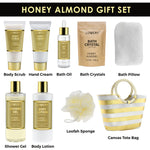 Honey Almond Scent - Luxury Bath And Shower Gift for Women And Men