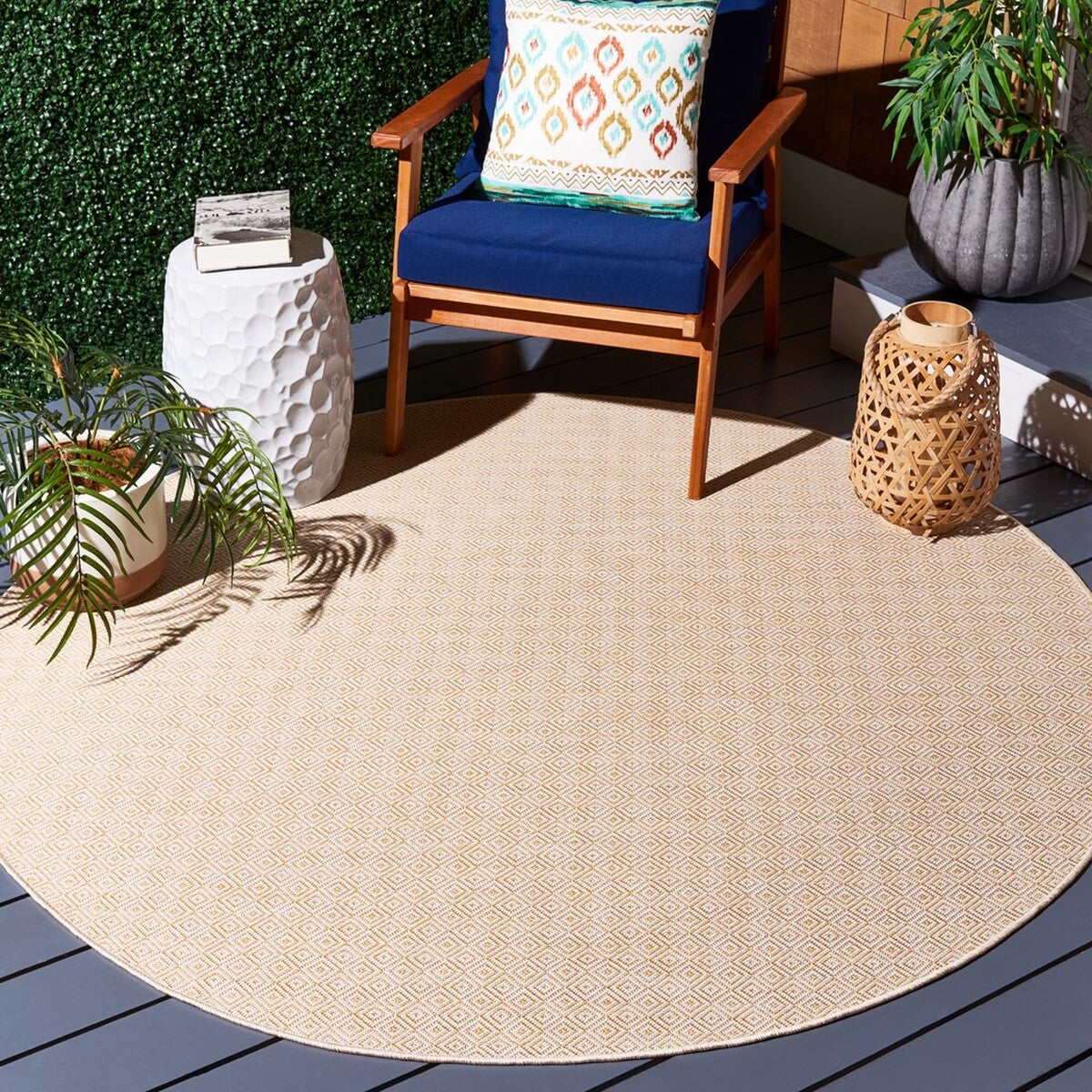  Safavieh Hampton 230 Indoor / Outdoor Rug - Brown - Bonton