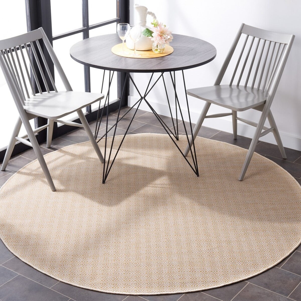  Safavieh Hampton 230 Indoor / Outdoor Rug - Grey - Bonton