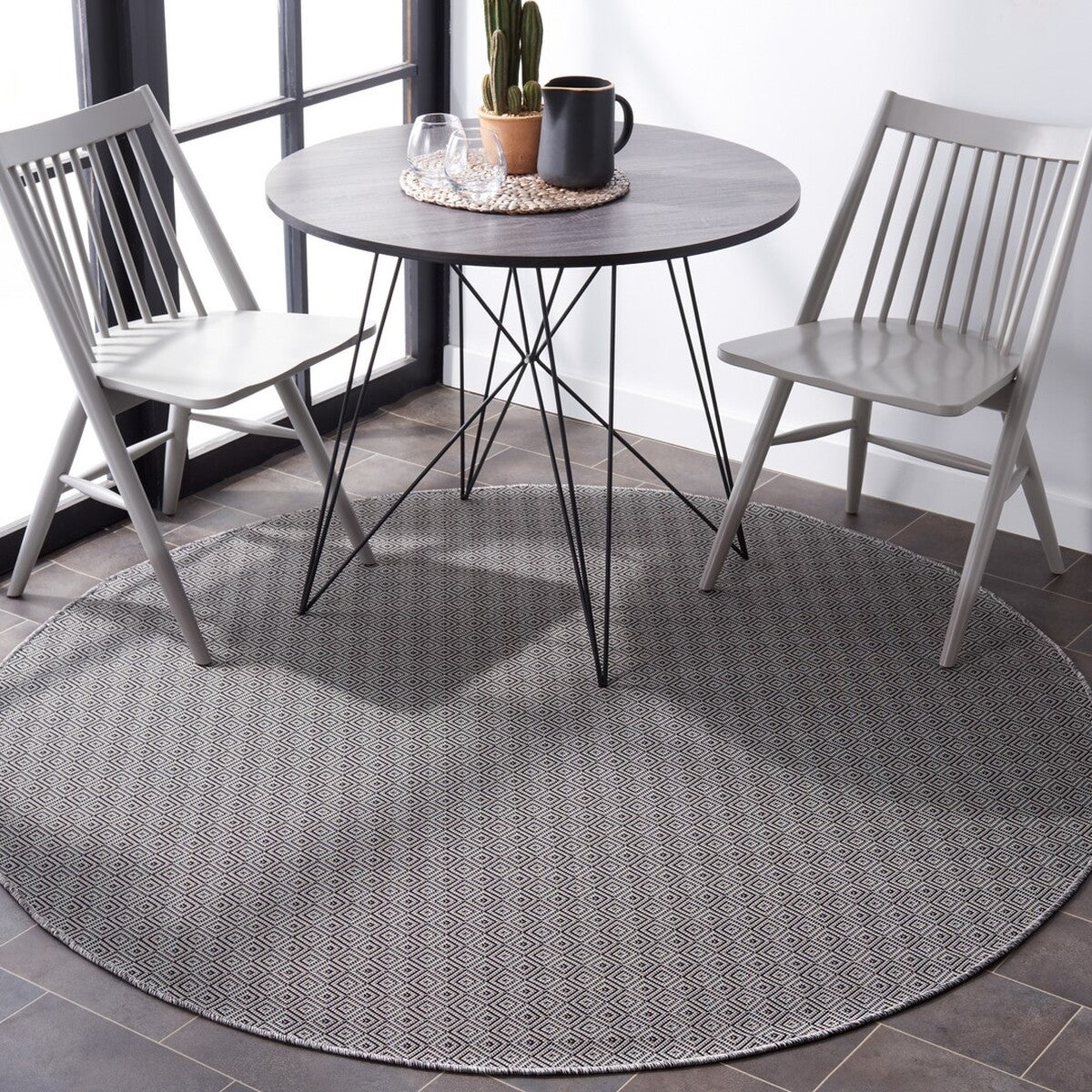  Safavieh Hampton 230 Indoor / Outdoor Rug - Grey - Bonton