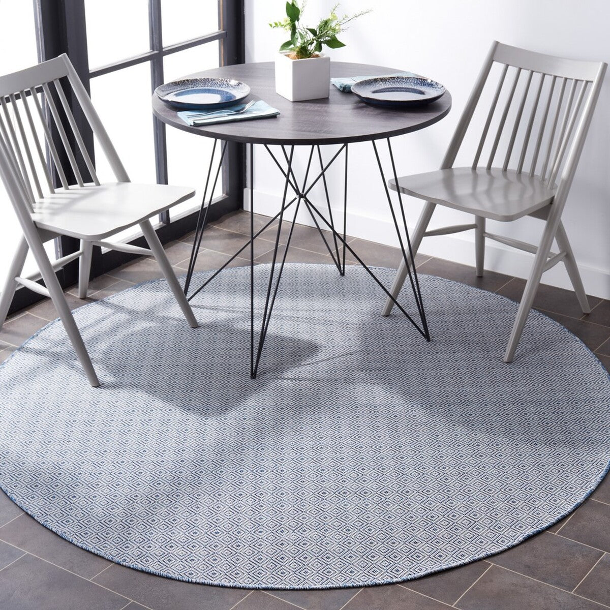  Safavieh Hampton 230 Indoor / Outdoor Rug - Grey - Bonton