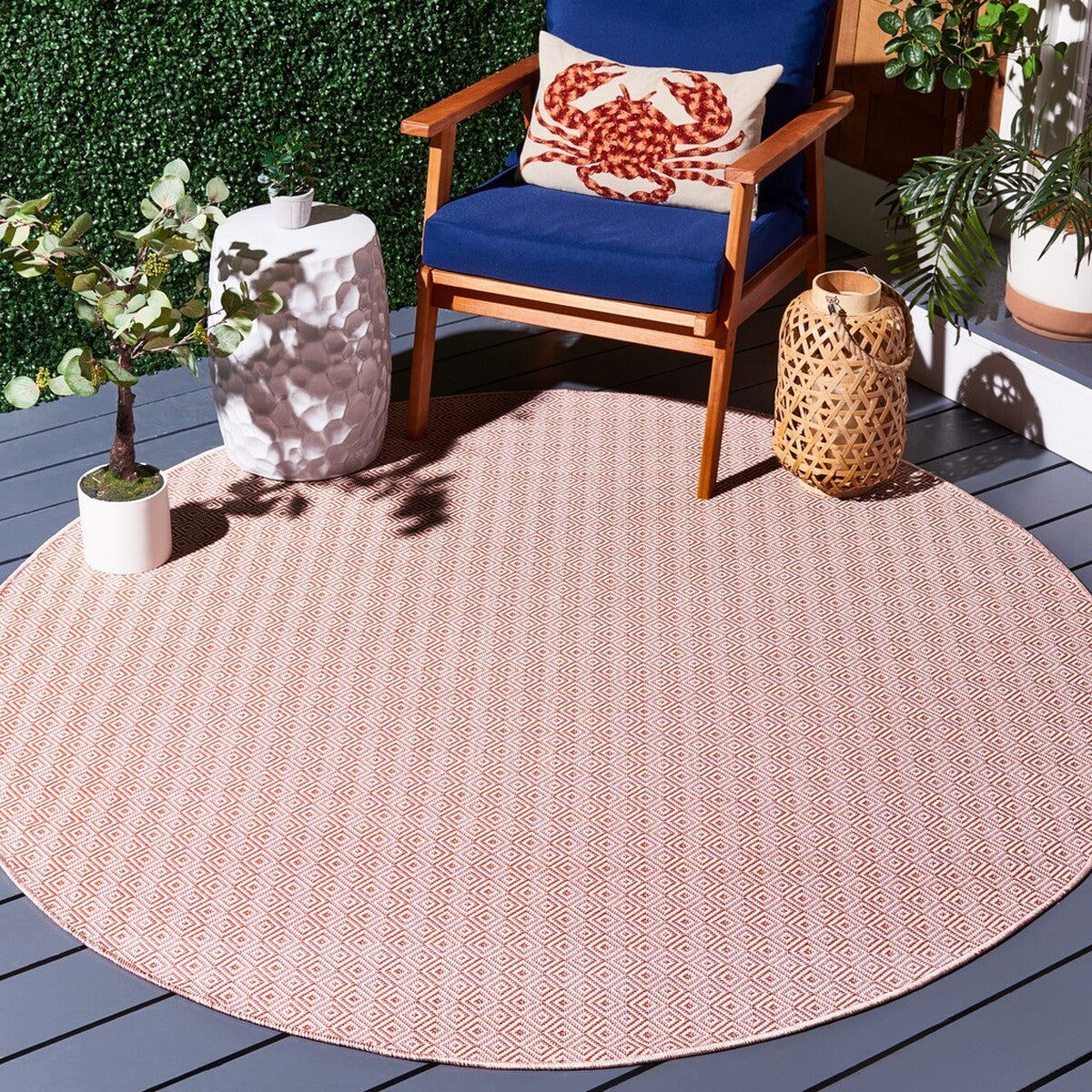  Safavieh Hampton 230 Indoor / Outdoor Rug - Brown - Bonton