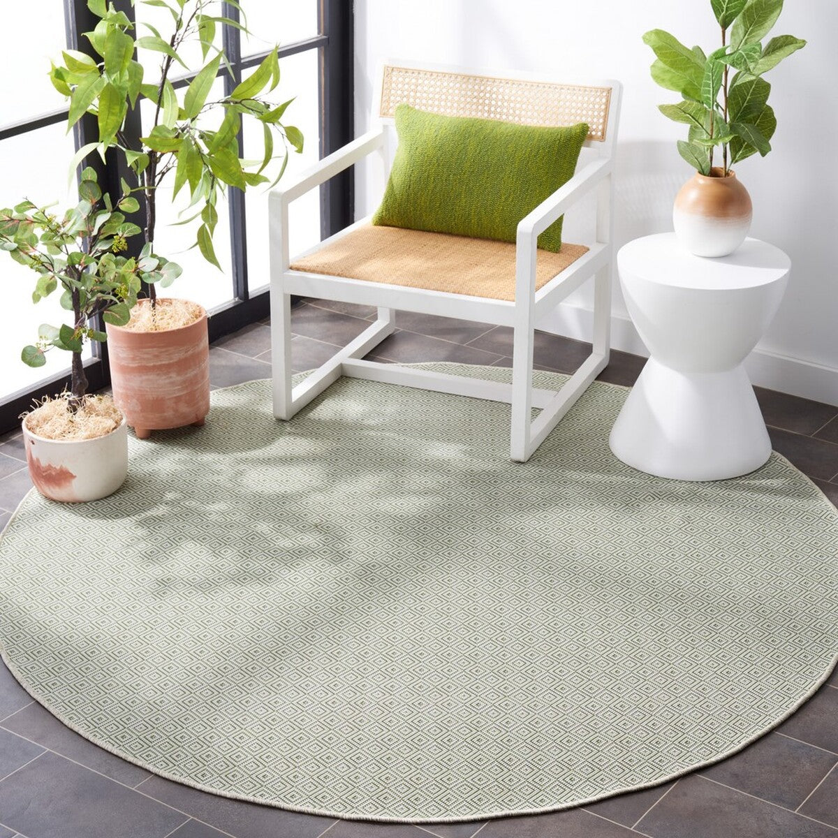  Safavieh Hampton 230 Indoor / Outdoor Rug - Green - Bonton