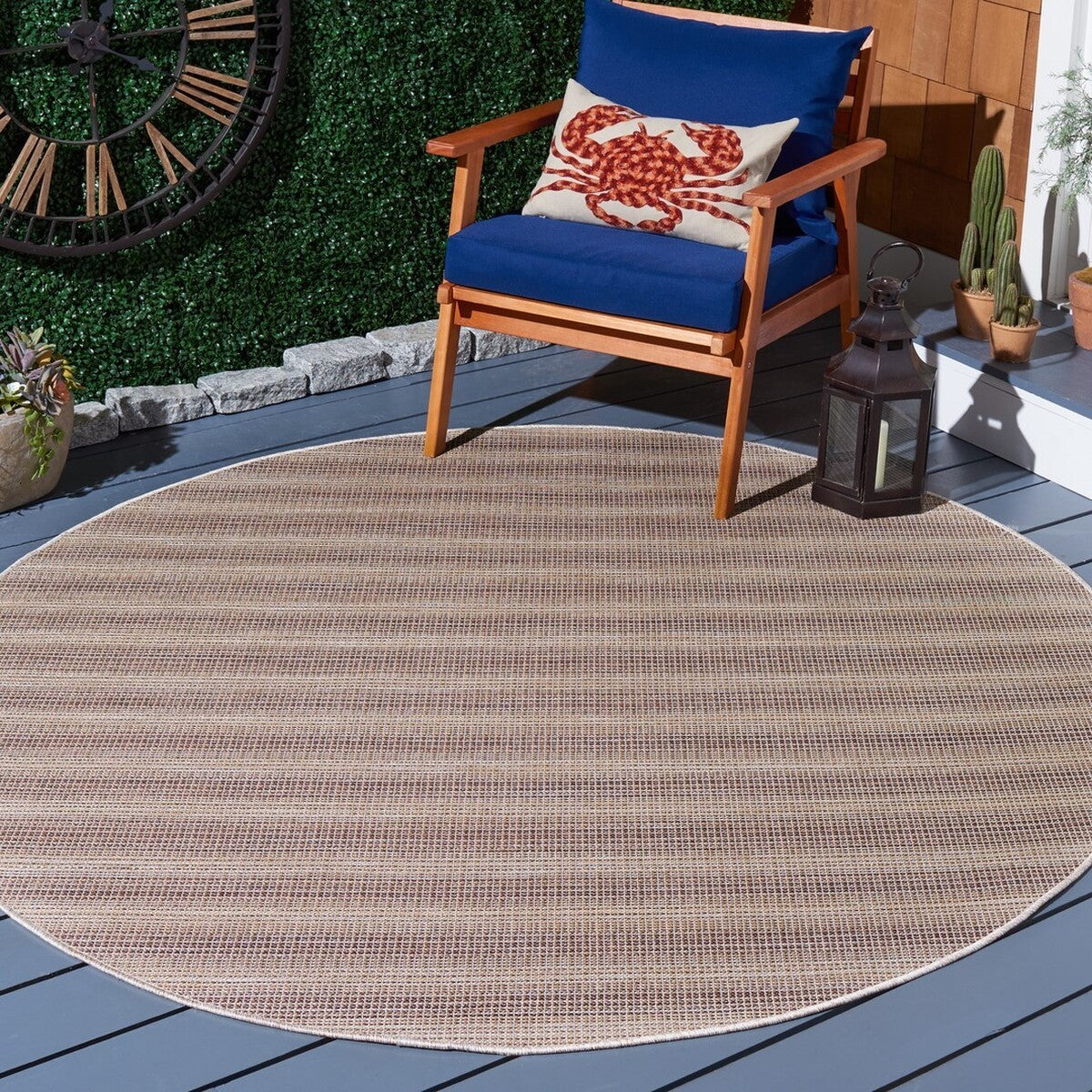  Safavieh Hampton 231 Indoor / Outdoor Rug - Black / Grey - Bonton