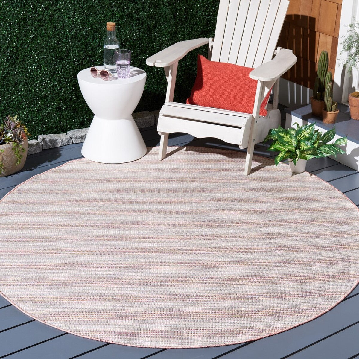  Safavieh Hampton 231 Indoor / Outdoor Rug - Black / Grey - Bonton