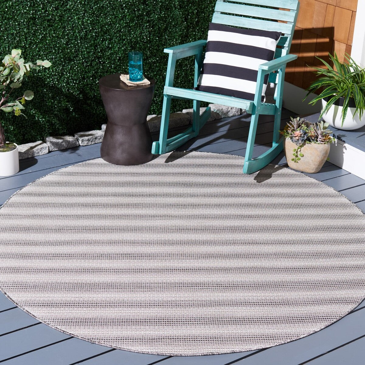  Safavieh Hampton 231 Indoor / Outdoor Rug - Brown / Multi - Bonton