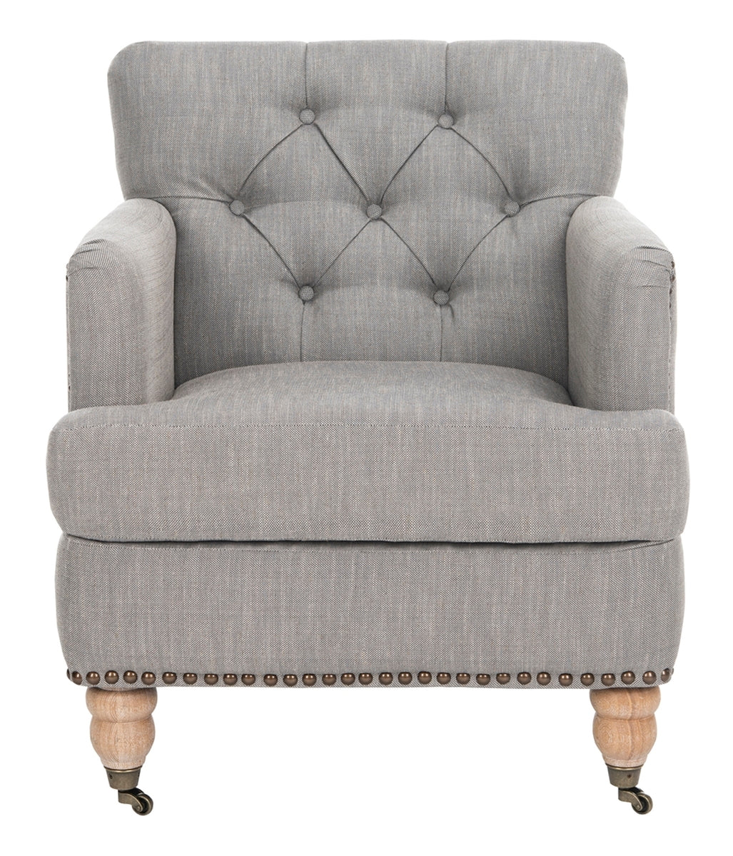  Safavieh Colin Tufted Club Chair - Brown - Bonton