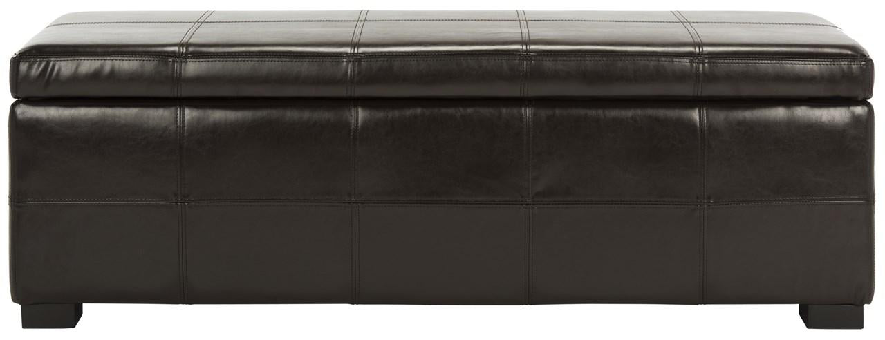  Safavieh Madison Storage Bench Large - Brown - Bonton