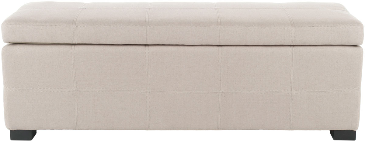  Safavieh Madison Storage Bench Large - Taupe - Bonton