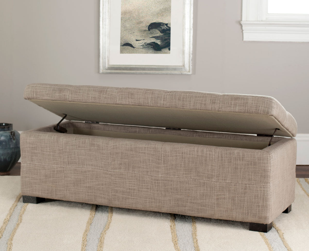  Safavieh Madison Storage Bench Large - Brown - Bonton