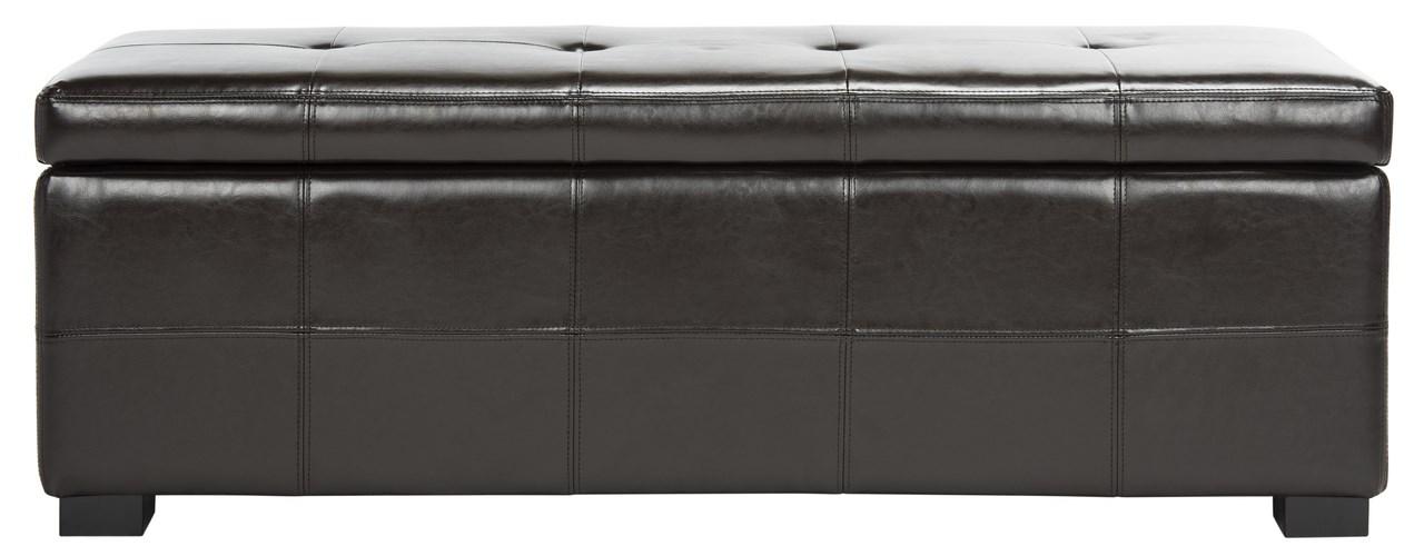  Safavieh Maiden Tufted Storage Bench - Flat Cream - Bonton