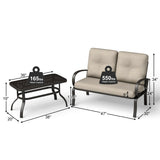 Cushioned Loveseat and Coffee Table 2 Piece Set