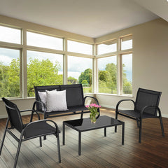 Metal Frame 4 Piece Furniture Set