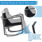 3 Piece Rattan Rocking Chair Conversation Set