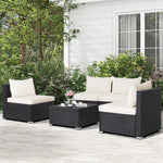 5 Piece Rattan Furniture Set