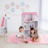 Teamson Kids - Wonderland Ariel 2 In 1 Doll House & Play Kitchen