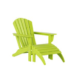 Altura Outdoor Adirondack Chair With Ottoman 4-Piece Set