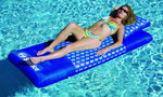 75-Inch Inflatable Blue Swirled Air Swimming Float