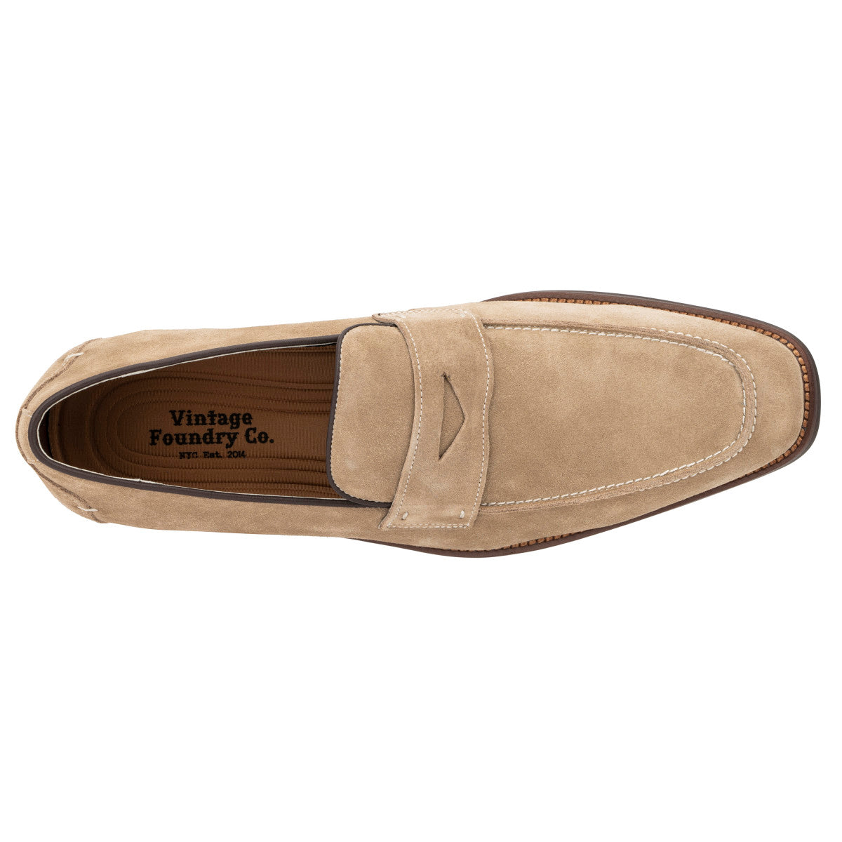  Vintage Foundry Co. Davis Men's Loafers - Taupe - Bonton