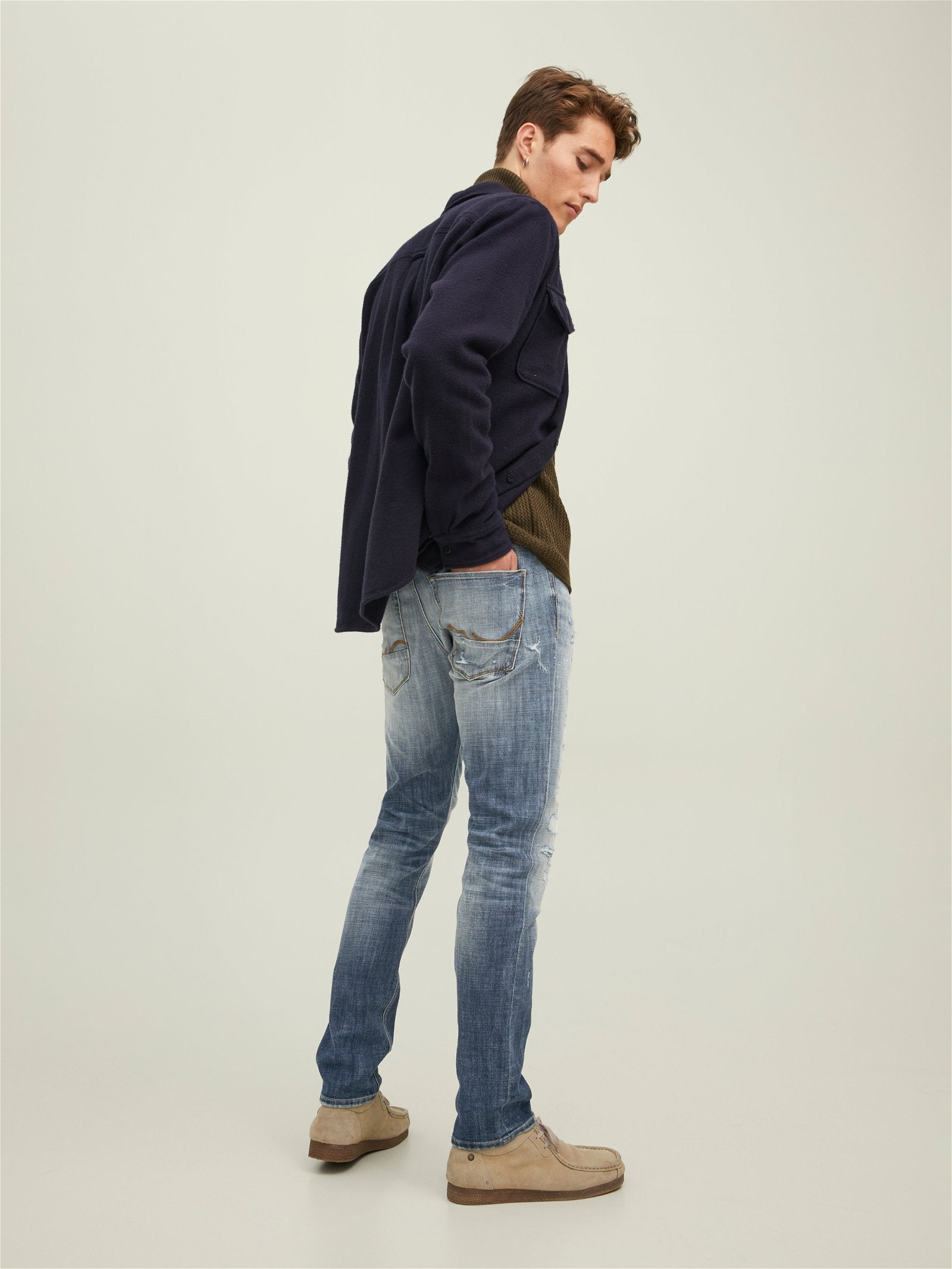  Jack & Jones Glenn Blair Jeans - Blue Denim - Bonton