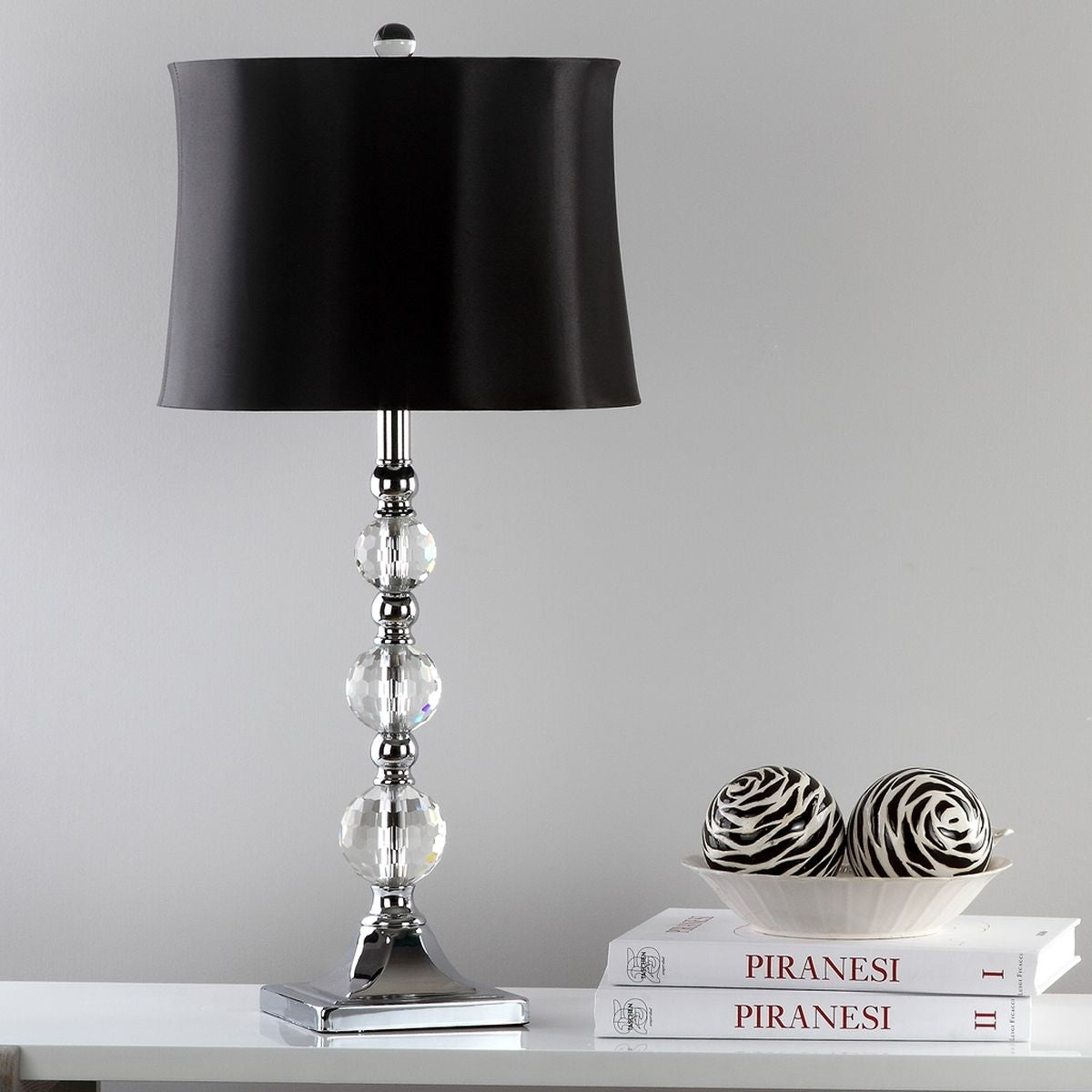  Safavieh Maeve Crystal Ball Lamp Set of 2 - Black - Bonton