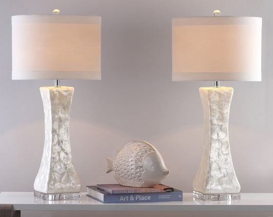 Shelley Concave Table Lamp Set of 2