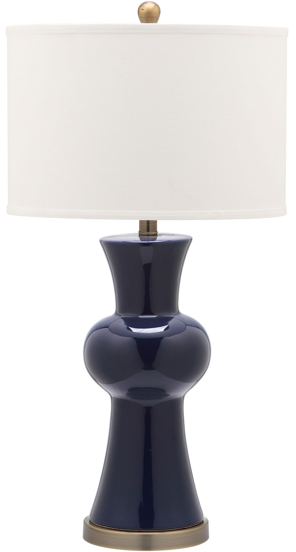  Safavieh Lola Column Table Lamp Set of 2 - Blue - Bonton