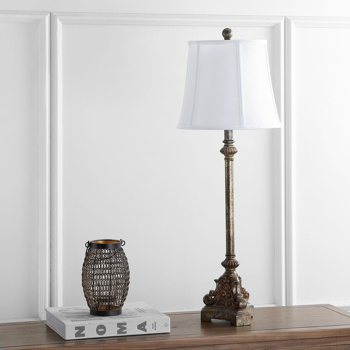  Safavieh Rimini Console Lamp Set of 2 - Brown - Bonton