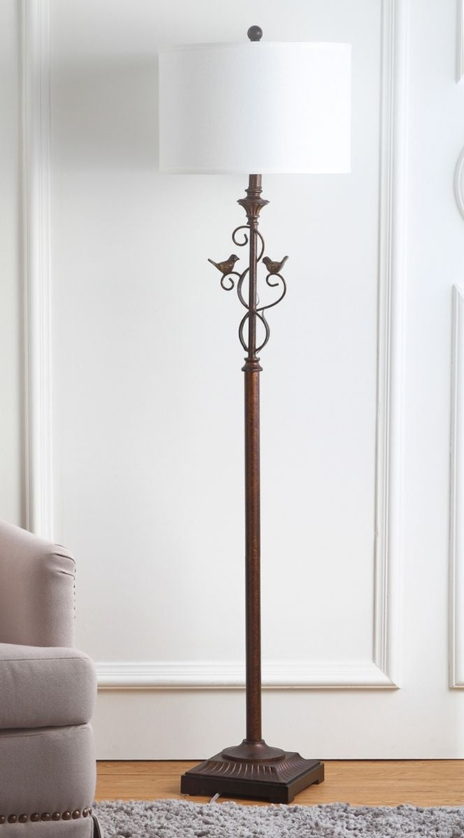  Safavieh Birdsong Floor Lamp - Black - Bonton