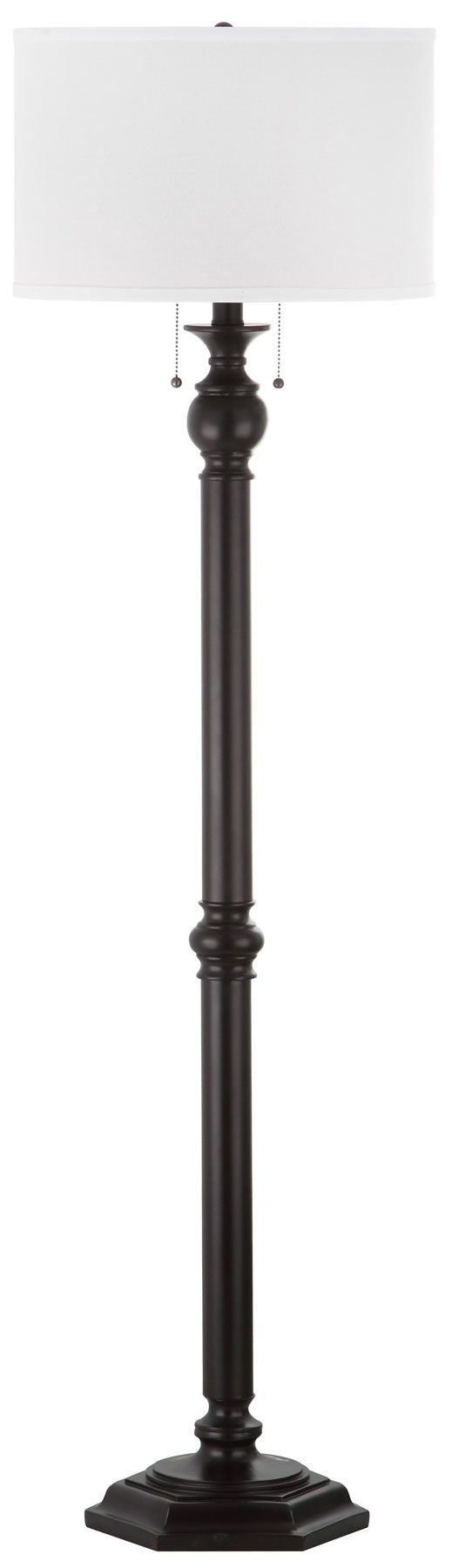  Safavieh Jessie Floor Lamp - Black - Bonton