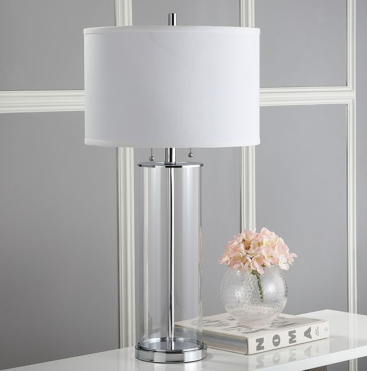  Safavieh Velma Table Lamp Set of 2 - Silver - Bonton