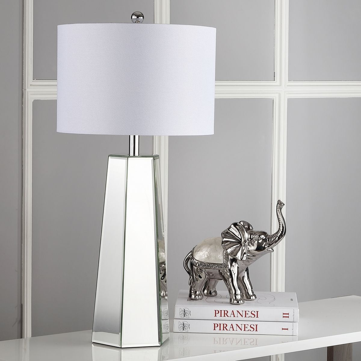  Safavieh Janice Table Lamp Set of 2 - Silver - Bonton