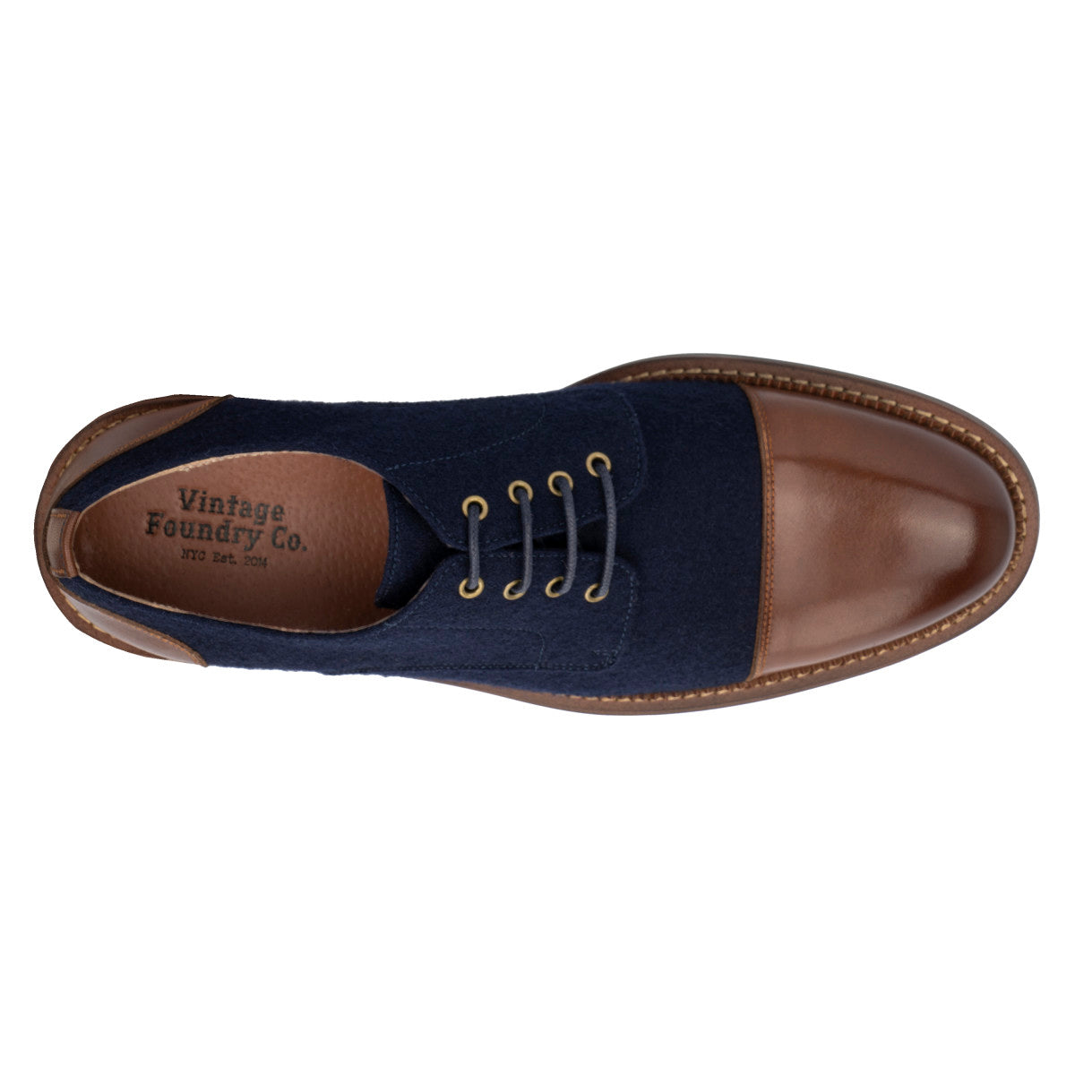  Vintage Foundry Co. Men's Dante Oxford - Navy - Bonton