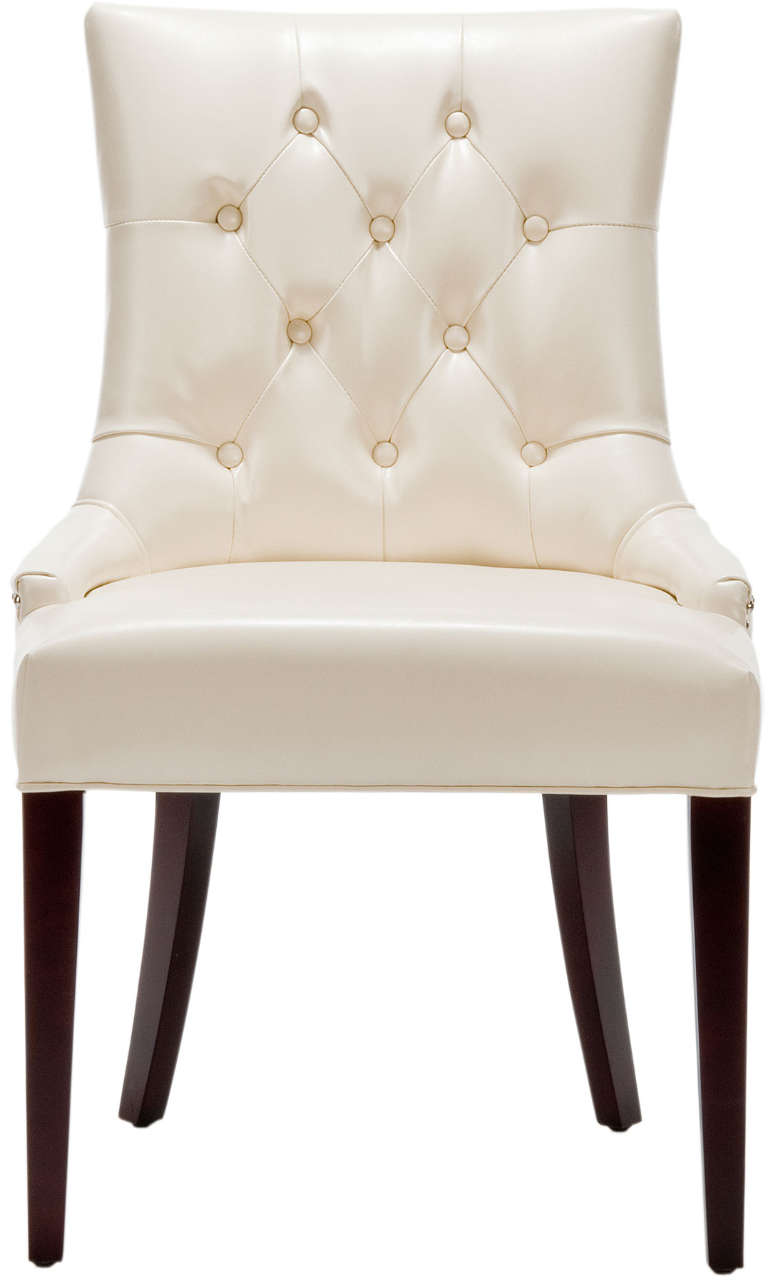  Safavieh Amanda Chair with Nickel Nail Heads - Flat Cream - Bonton