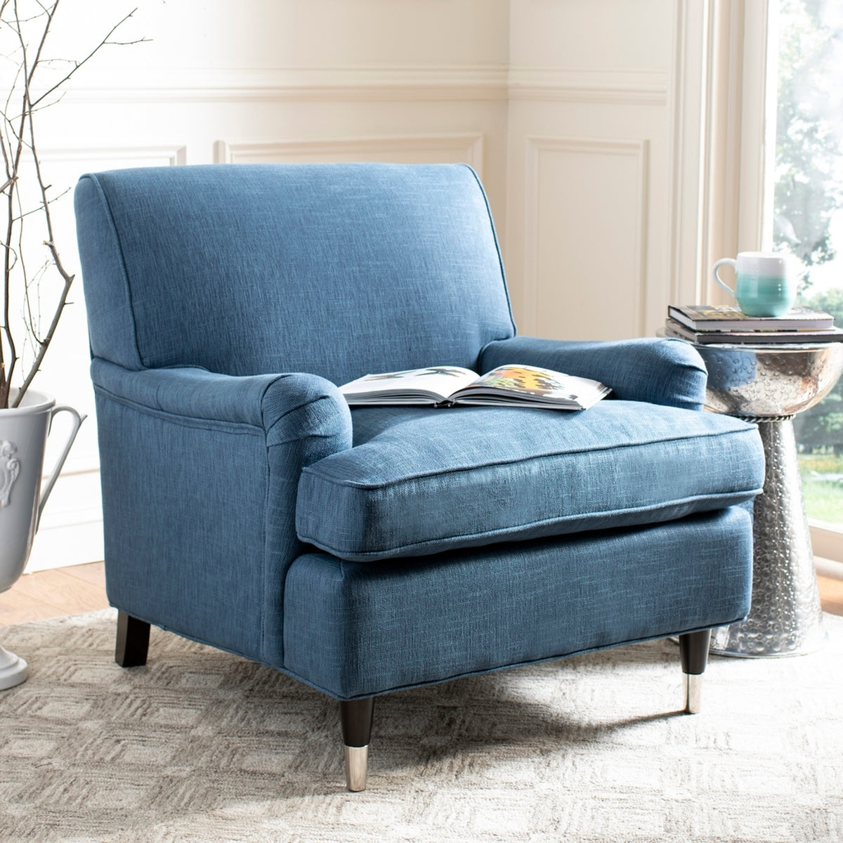  Safavieh Chloe Club Chair - Navy - Bonton