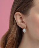 Large Baroque Pearl Drop Earrings