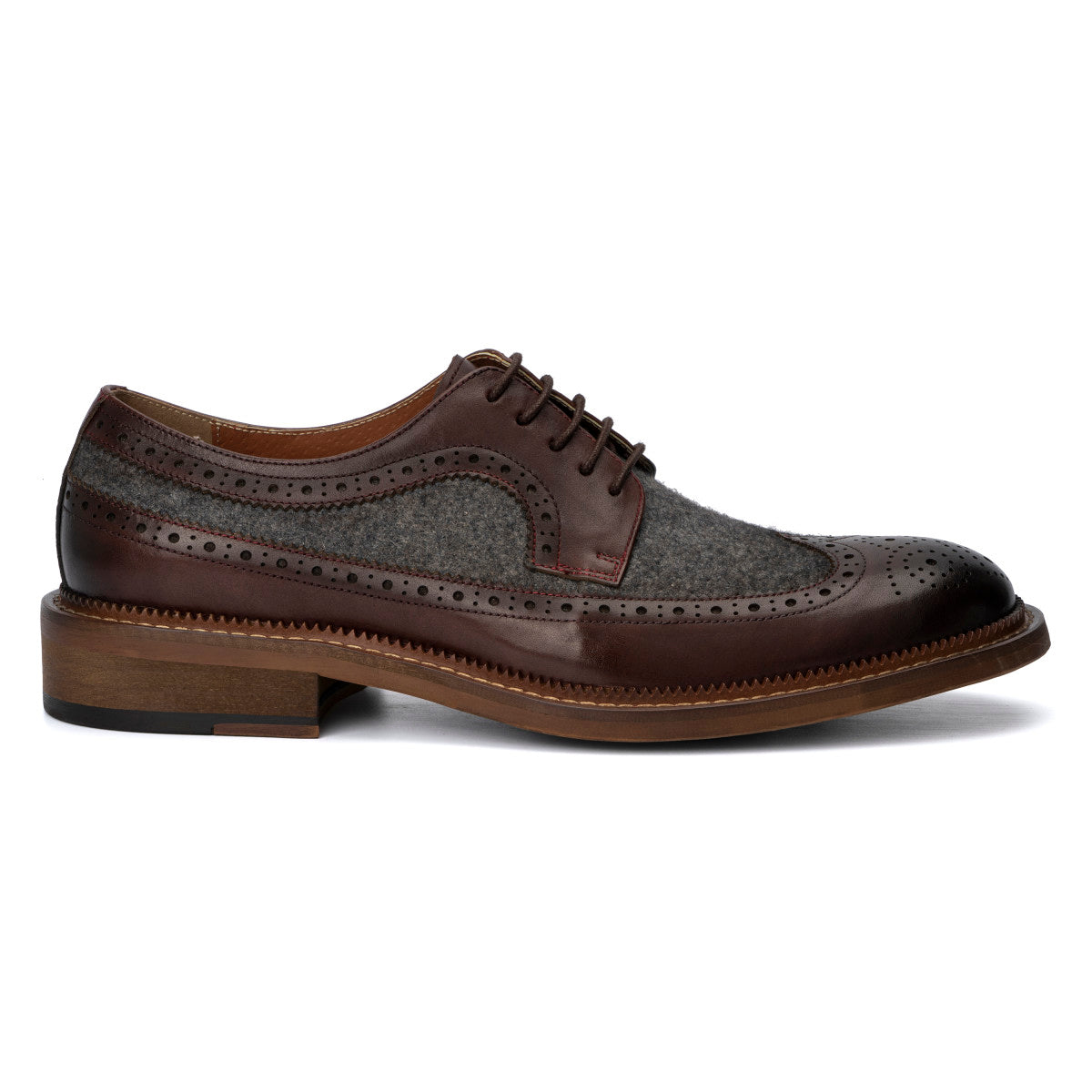  Vintage Foundry Co. Men's Garret Oxford - Burgundy - Bonton