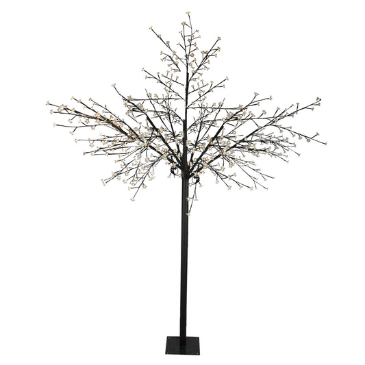 8' Multi-Function LED Lighted Cherry Blossom Flower Tree - Warm White Lights