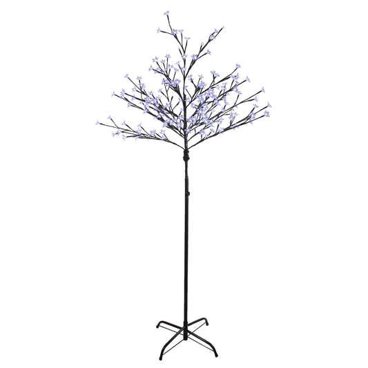 6' Pre-Lit Slim LED Lighted Cherry Blossom Artificial Tree - Pure White Lights